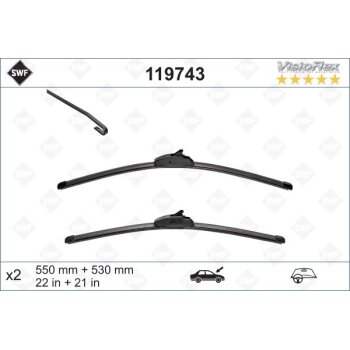 SWF Wischblatt 119743 für 4B0998002