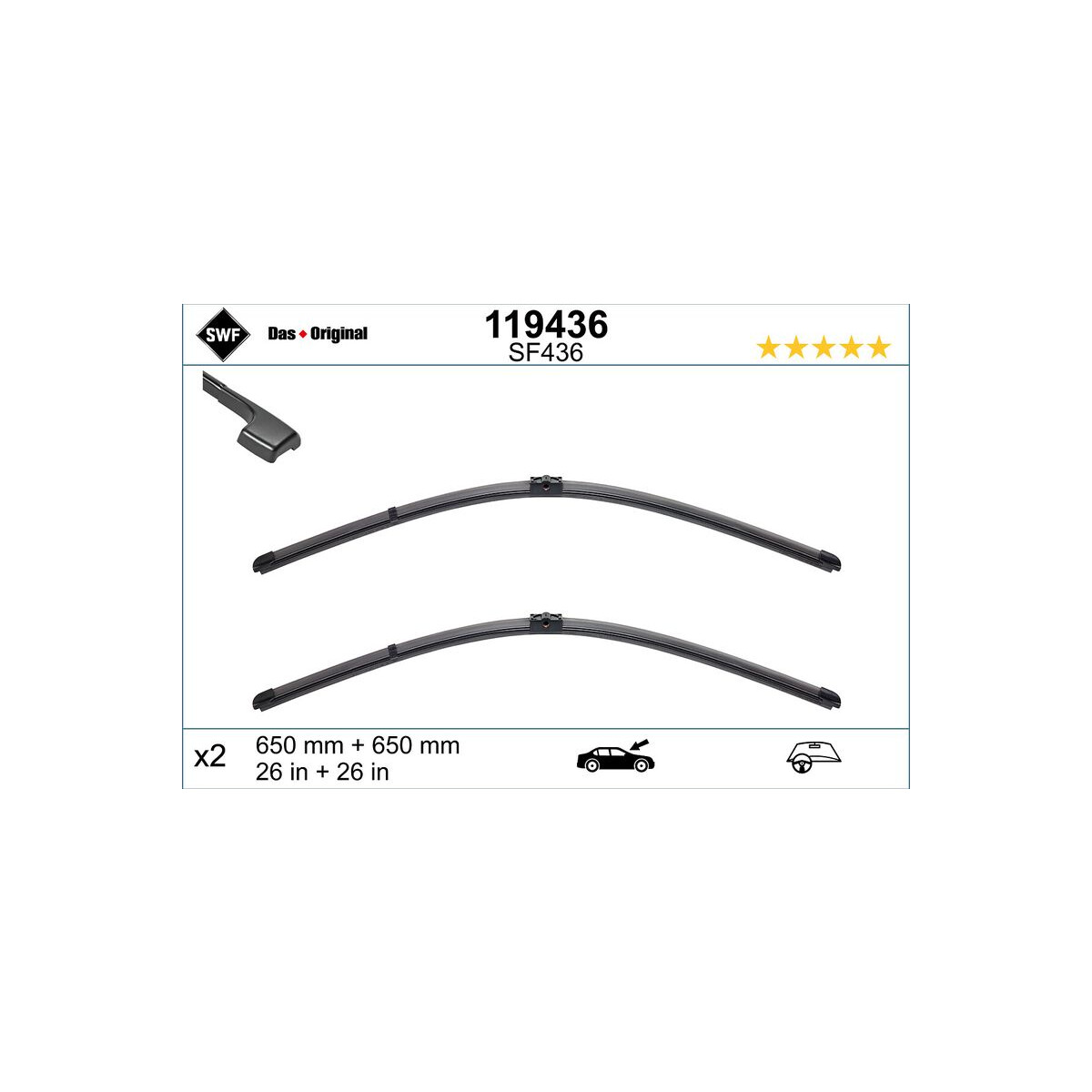 SWF Wischblatt 119436 für 955 628 939 03