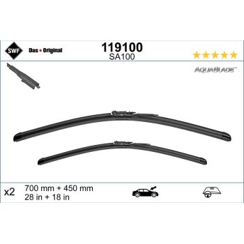 SWF Wischblatt 119100 für 1034389-00-D