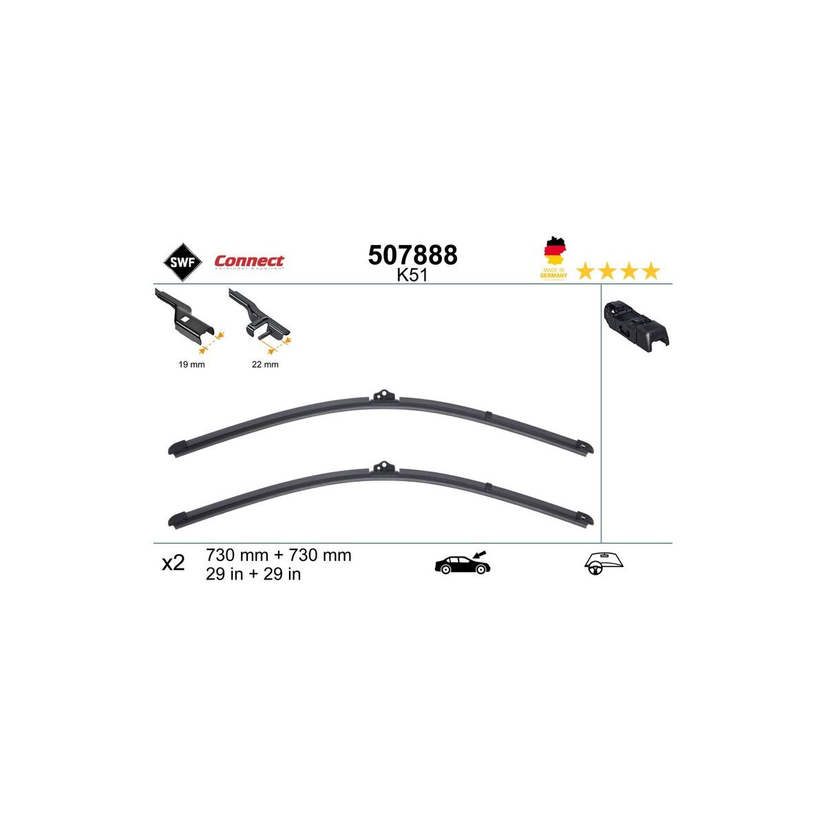 SWF Wischblatt 507888