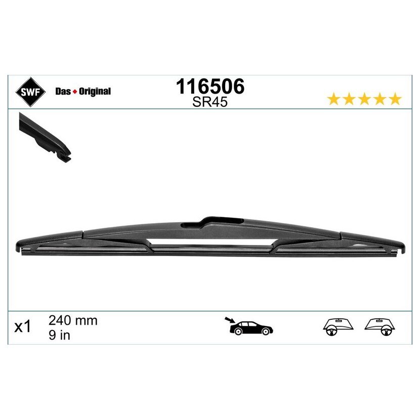 SWF Wischblatt 116506 für 61 61 7 347 623