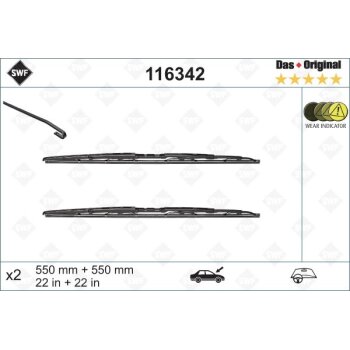 SWF Wischblatt 116342 für 4B0998002