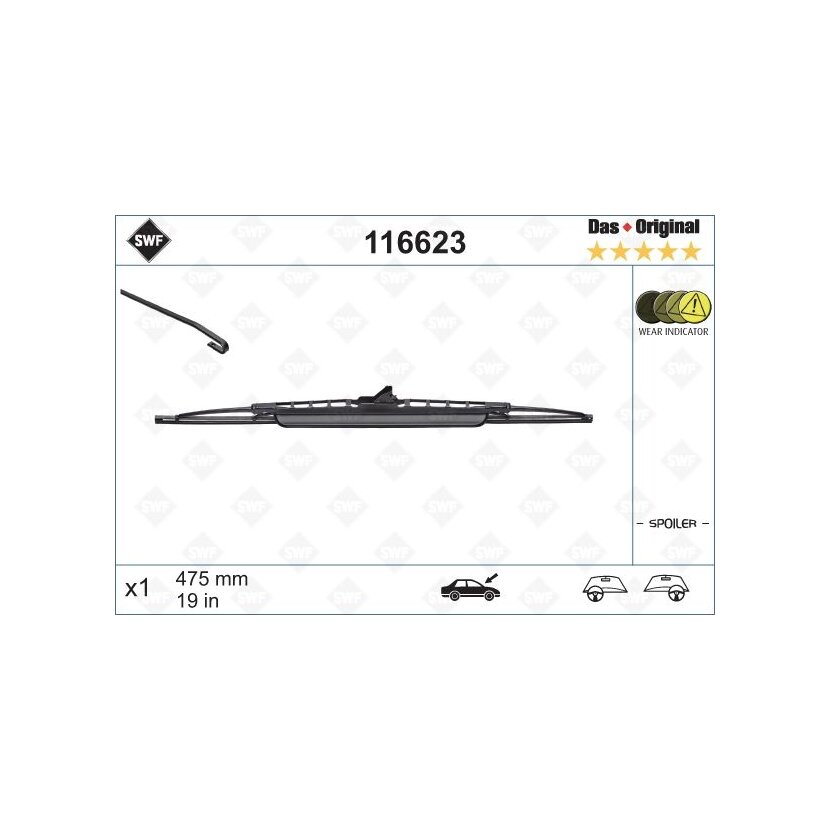 SWF Wischblatt 116623 für 6N0955427