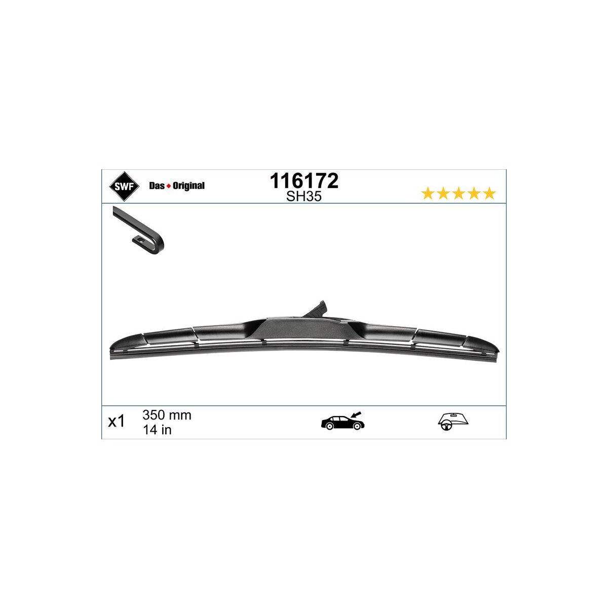 SWF Wischblatt 116172 für 76630-TF0-G02
