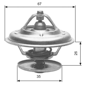 GATES Thermostat, Kühlmittel TH11680G1 für...