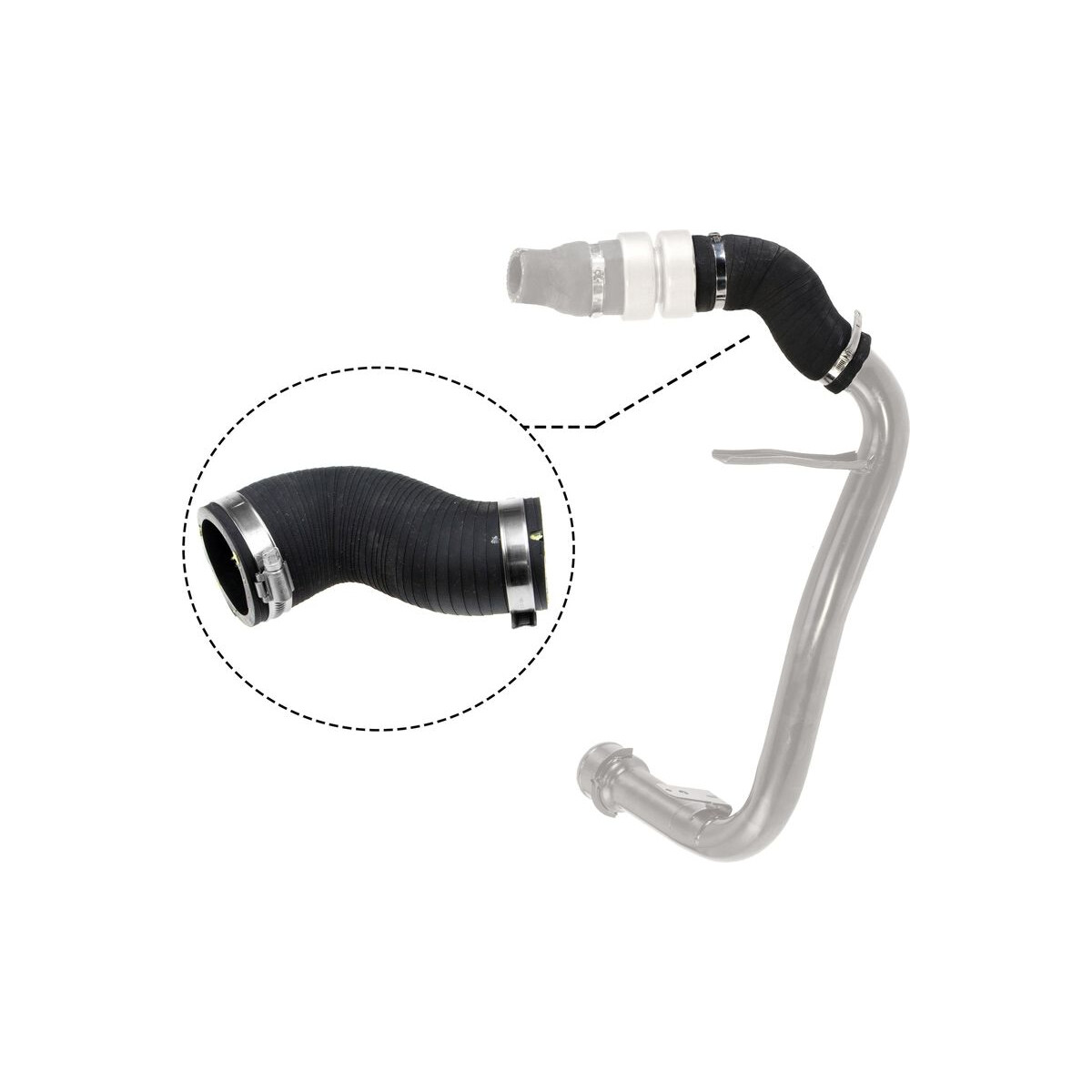 GATES Ladeluftschlauch 09-0481 - 090481 für 0382 LY