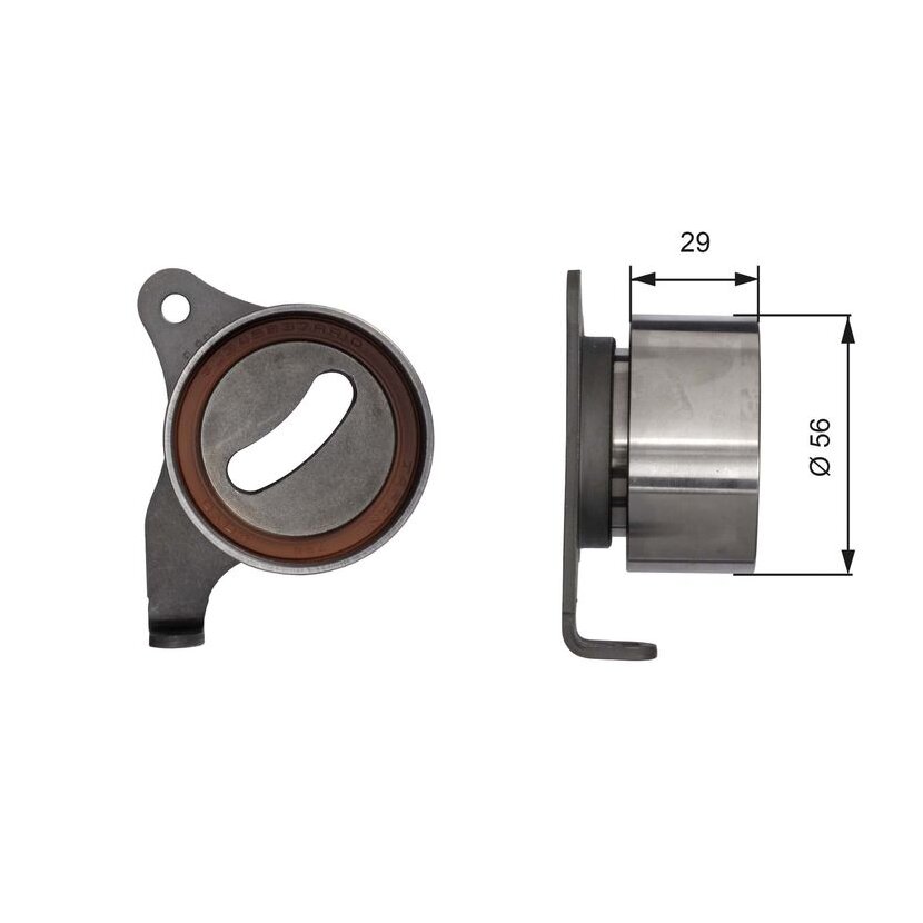 GATES Spannrolle, Zahnriemen T41071 für 13505-11040