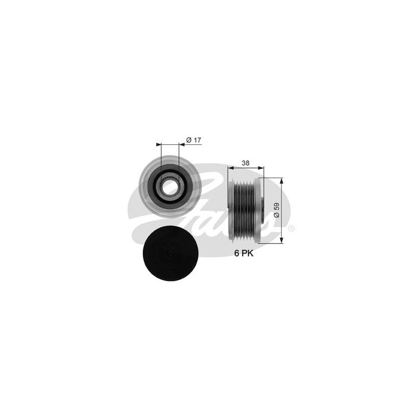 GATES Generatorfreilauf OAP7282