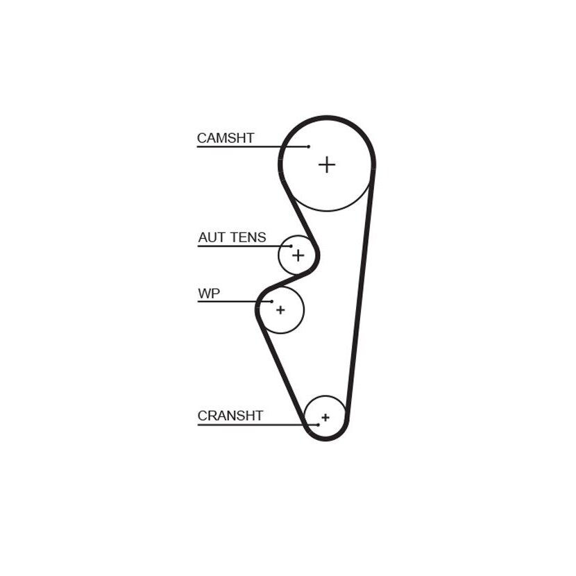 GATES Zahnriemen 5670XS für 21116-1006040