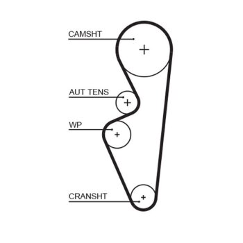 GATES Zahnriemen 5670XS für 21116-1006040