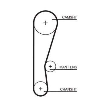 GATES Zahnriemen 5119 für 14400-679-003