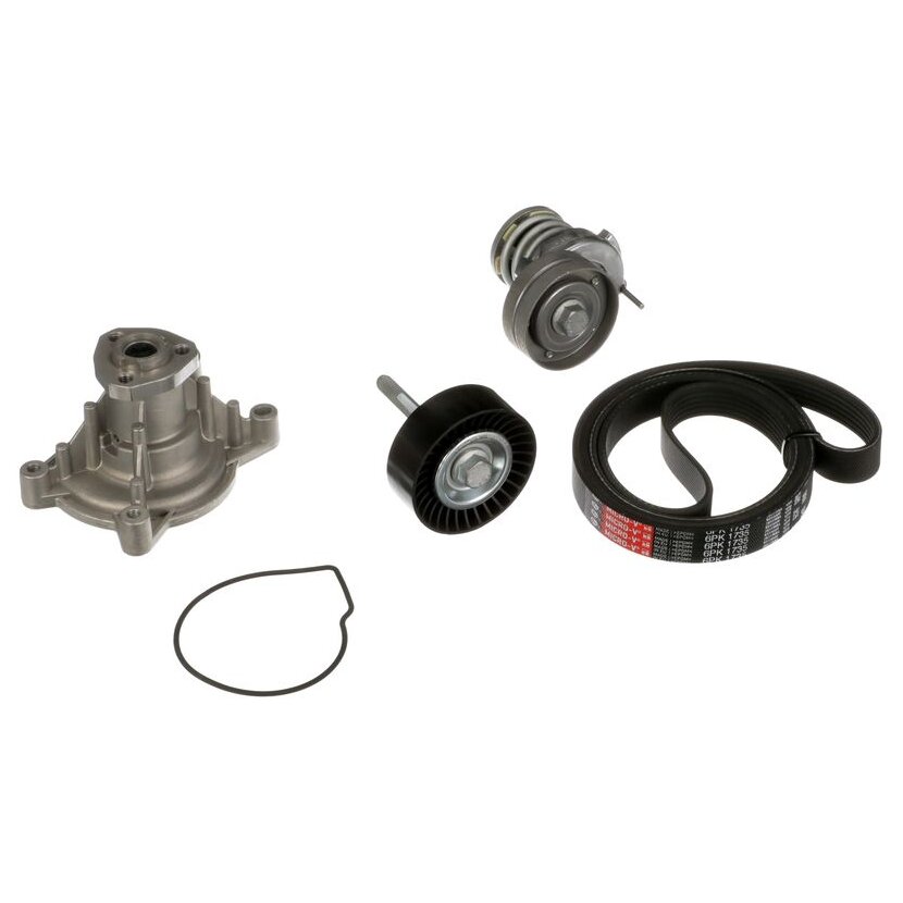 GATES Wasserpumpe + Keilrippenriemensatz KP76PK1735