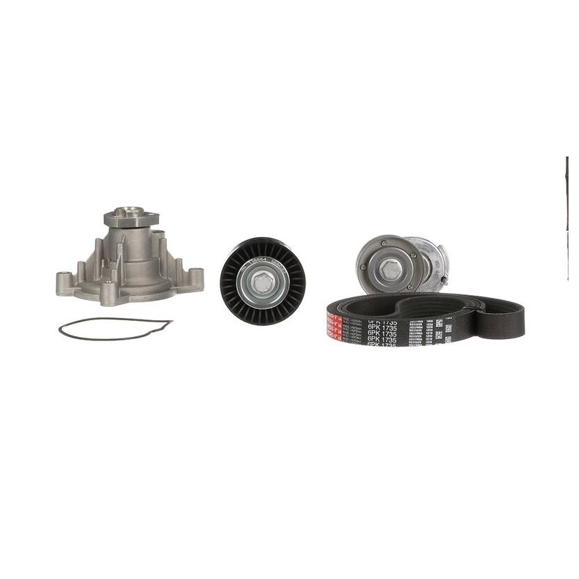 GATES Wasserpumpe + Keilrippenriemensatz KP76PK1735