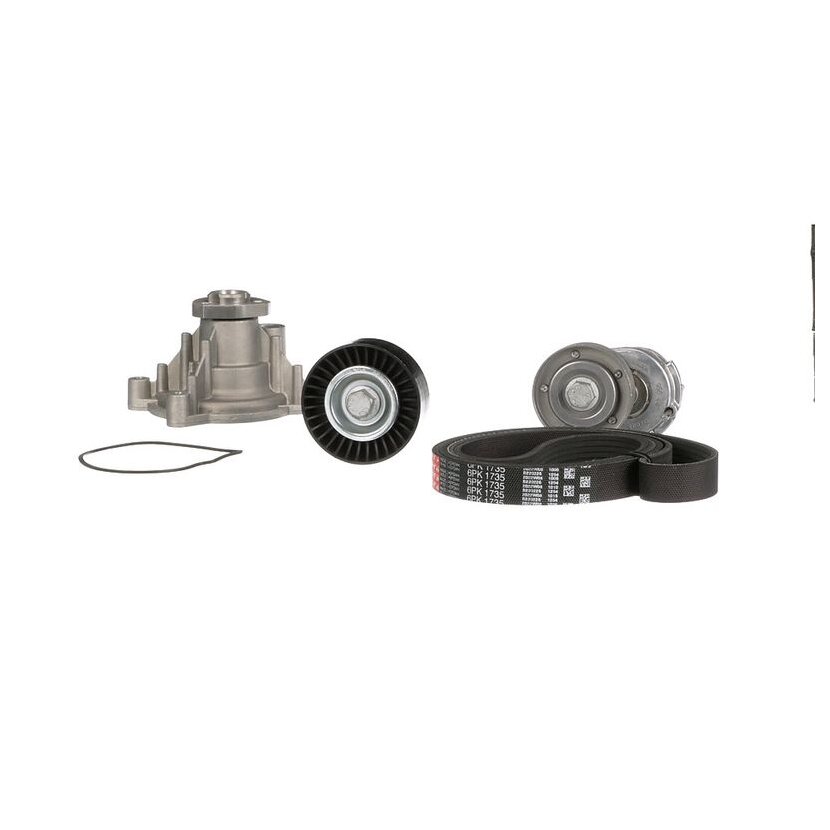 GATES Wasserpumpe + Keilrippenriemensatz KP76PK1735