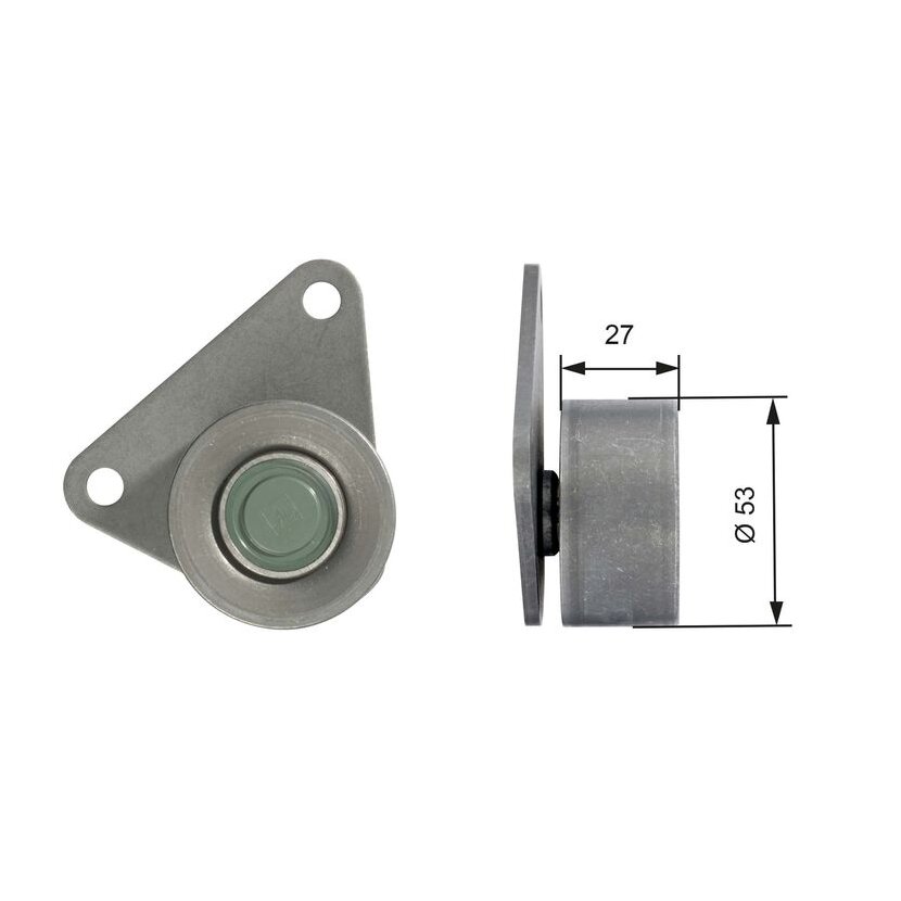 GATES Umlenk-/Führungsrolle, Zahnriemen T42097 für 1371753