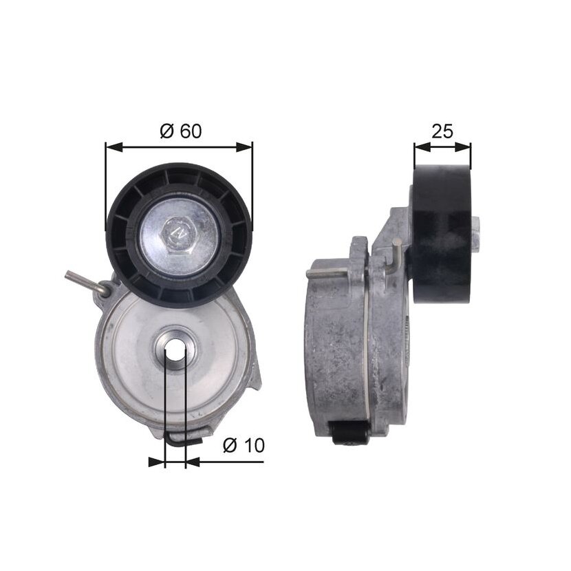 GATES Riemenspanner, Keilrippenriemen T39126 für 5751.E9