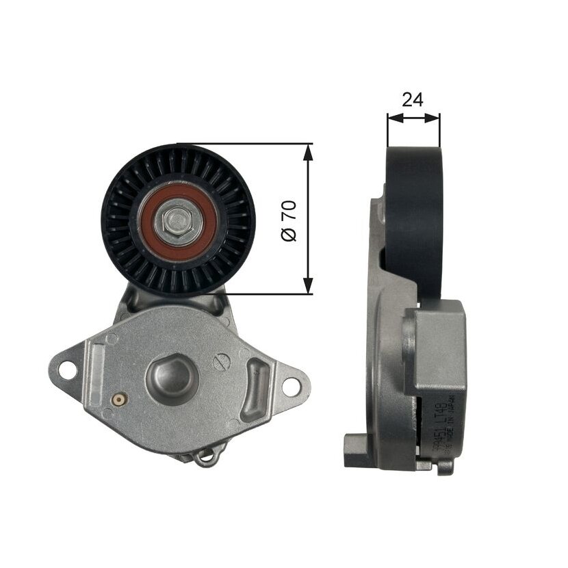 GATES Riemenspanner, Keilrippenriemen T39246 für 16620-47010