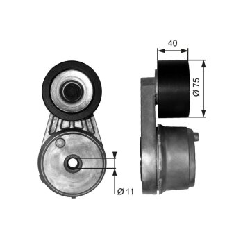 GATES Riemenspanner, Keilrippenriemen T38645 für...