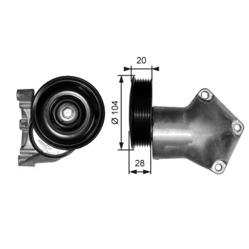 GATES Riemenspanner, Keilrippenriemen T38202 für...