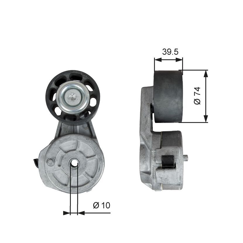 GATES Riemenspanner, Keilrippenriemen T38708 für 9062000670