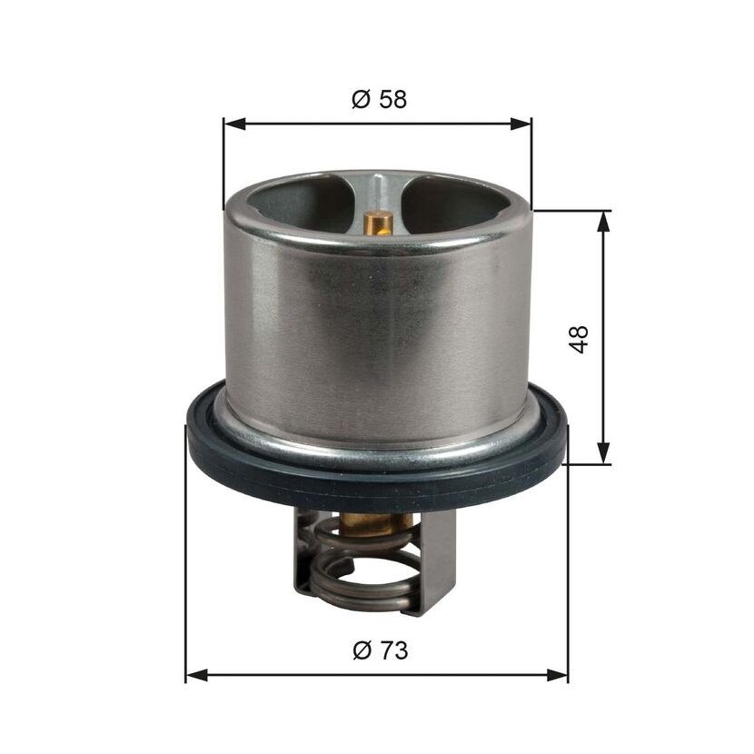 GATES Thermostat, Kühlmittel TH51785G1 für 99431512
