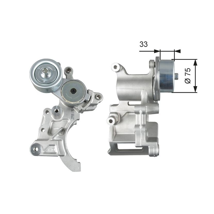GATES Riemenspanner, Keilrippenriemen T39271 für 1662030010