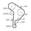 GATES Zahnriemensatz K025559XS für 038198119F