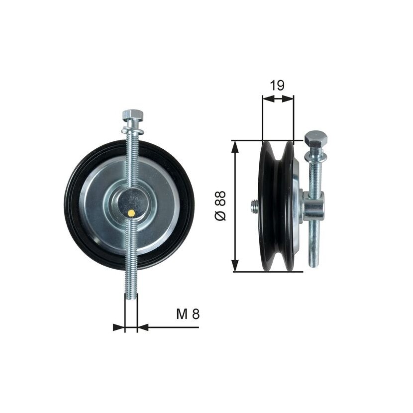 GATES Spannrolle, Keilriemen T39361 für MR958030