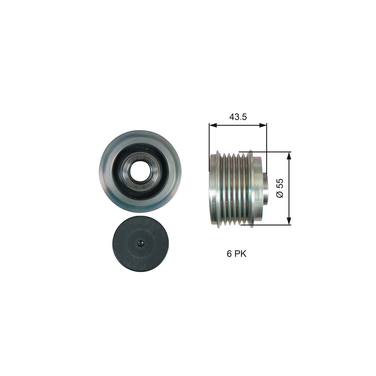 GATES Generatorfreilauf OAP7219 für 231513VD1A