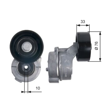 GATES Riemenspanner, Keilrippenriemen T39134 für...