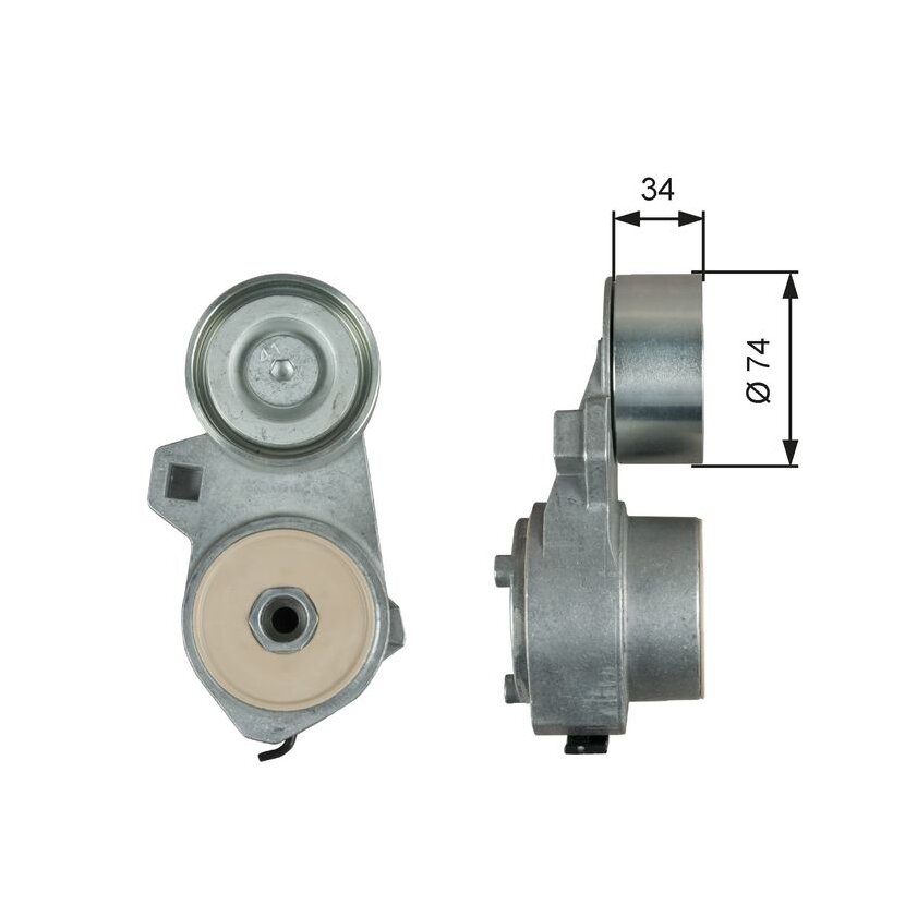 GATES Riemenspanner, Keilrippenriemen T38717 für 20827109