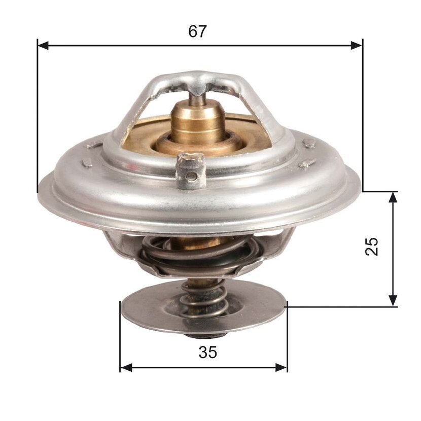 GATES Thermostat, Kühlmittel TH14392G1 für 078121113G