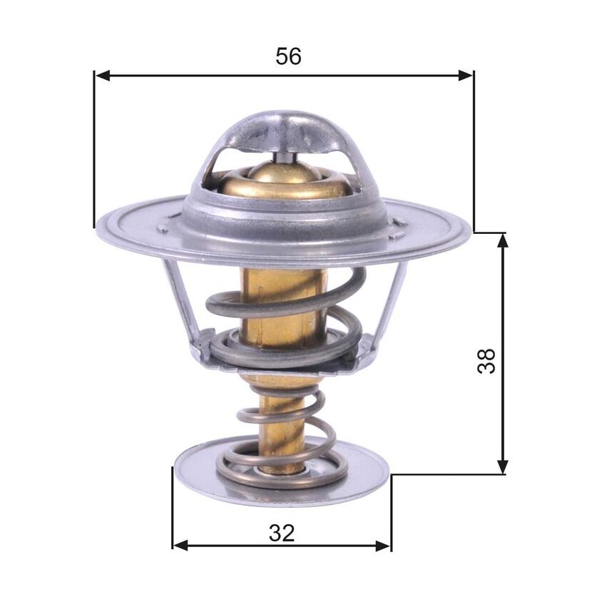 GATES Thermostat, Kühlmittel TH13182G1 für 4300023