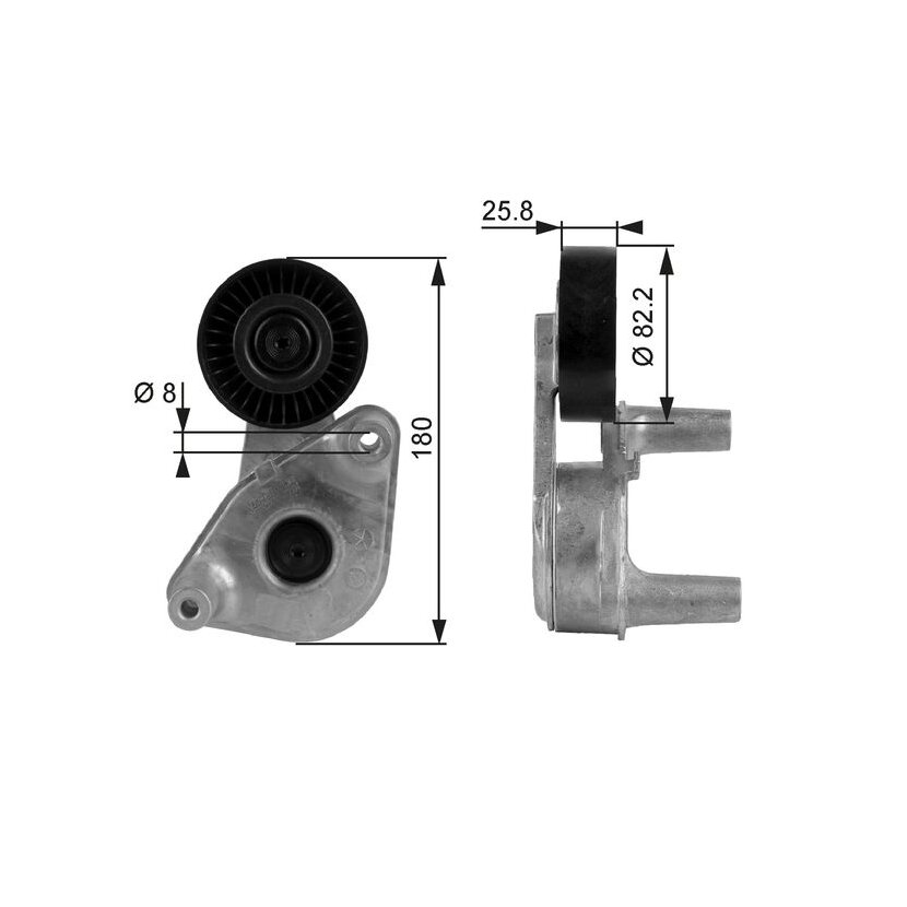 GATES Riemenspanner, Keilrippenriemen T38149 für 25281-37101