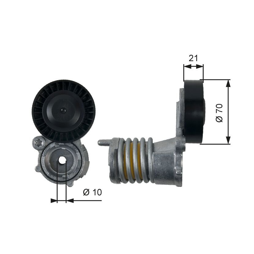 GATES Riemenspanner, Keilrippenriemen T39157 für 1374425