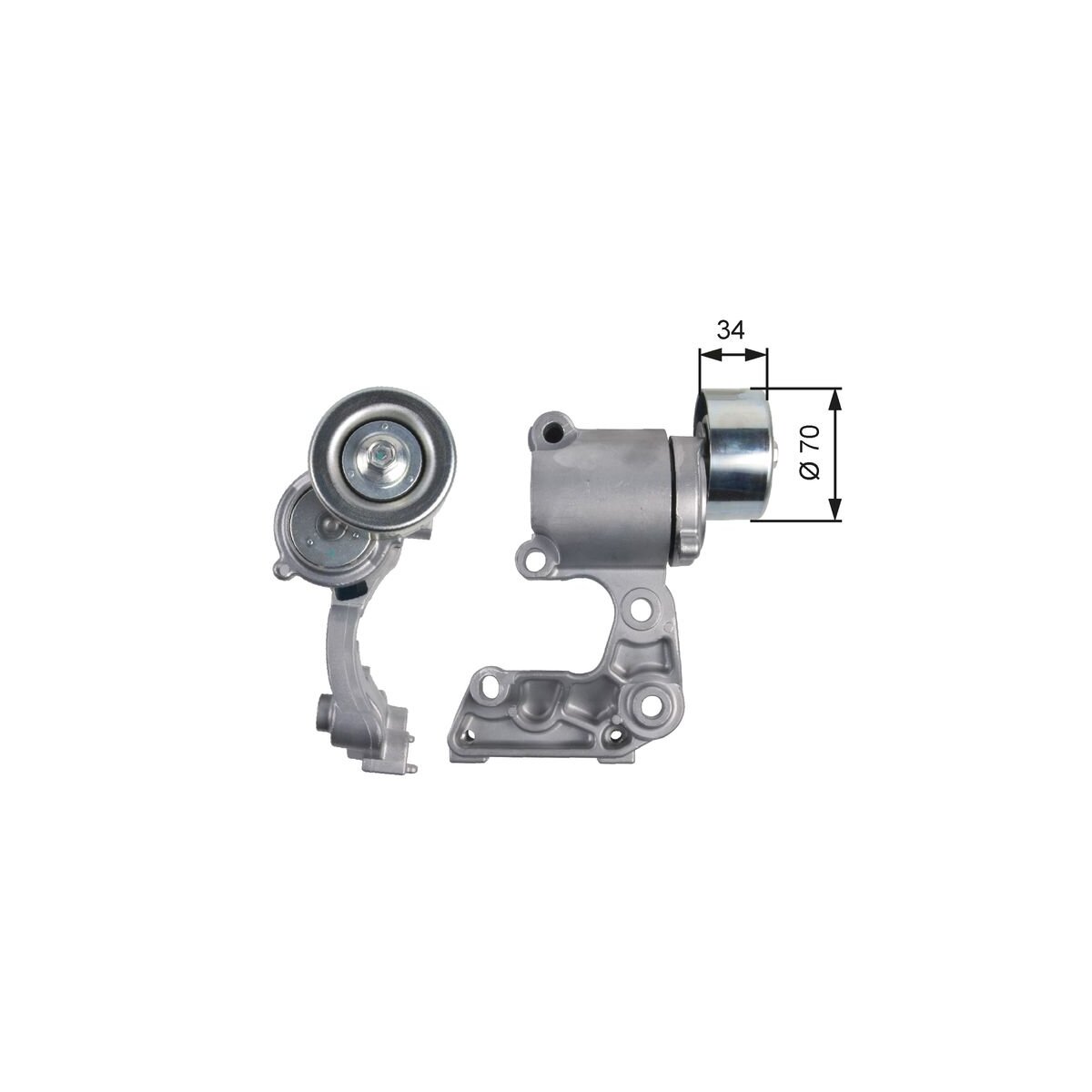 GATES Riemenspanner, Keilrippenriemen T39140 für 1662031020