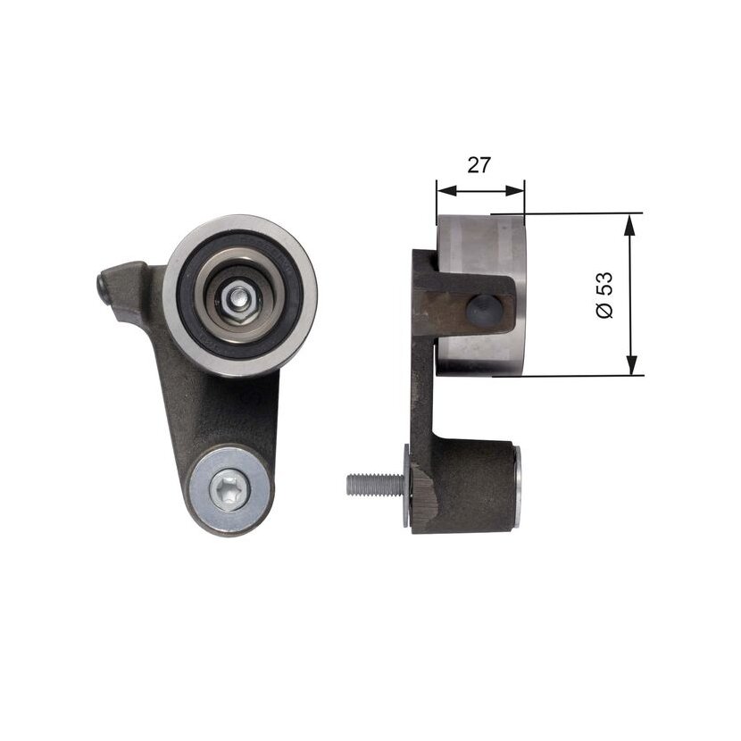 GATES Spannrolle, Zahnriemen T41165 für 7439135036