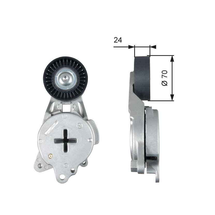 GATES Riemenspanner, Keilrippenriemen T39268 für 16620-33020