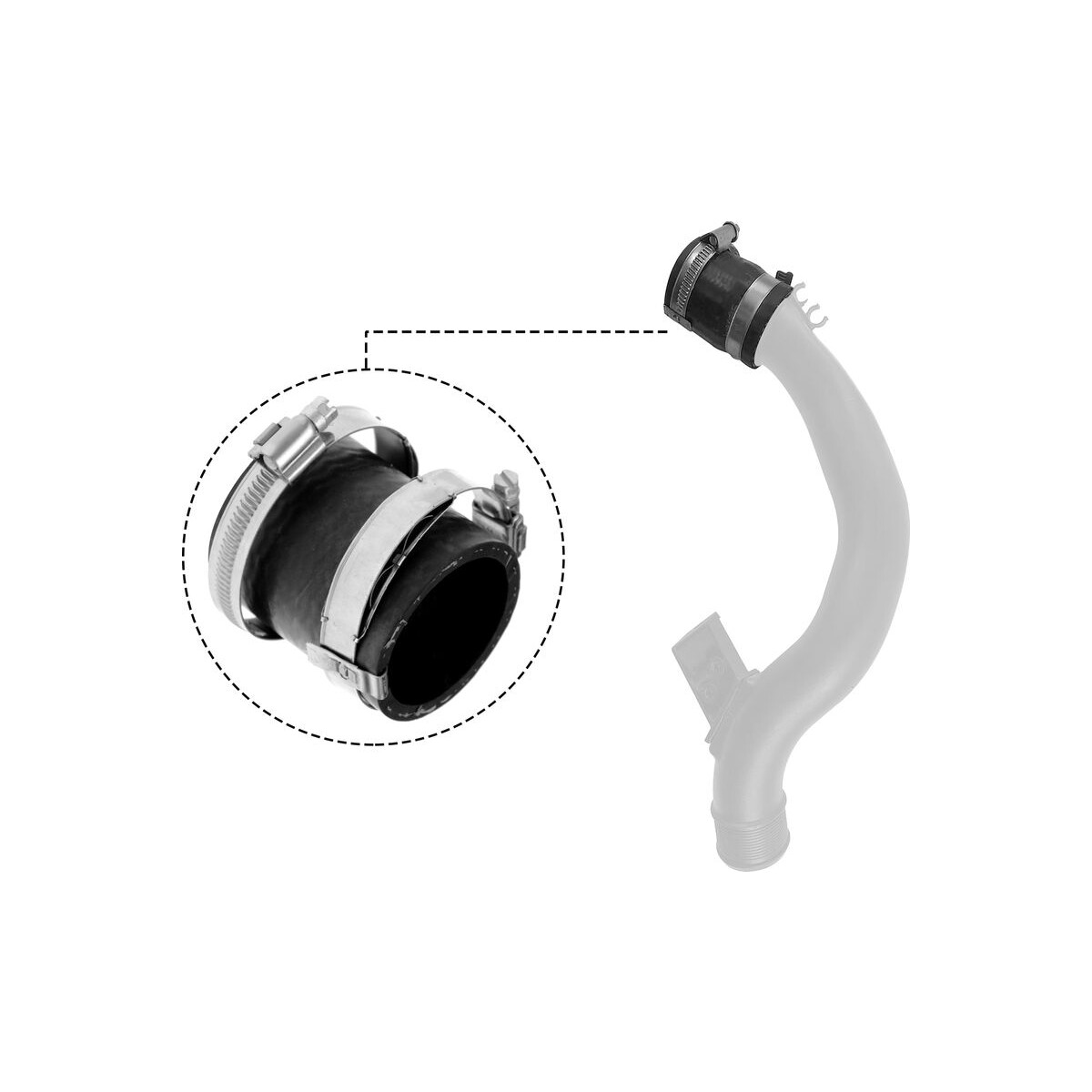 GATES Ladeluftschlauch 09-0914 - 090914 für 2053408