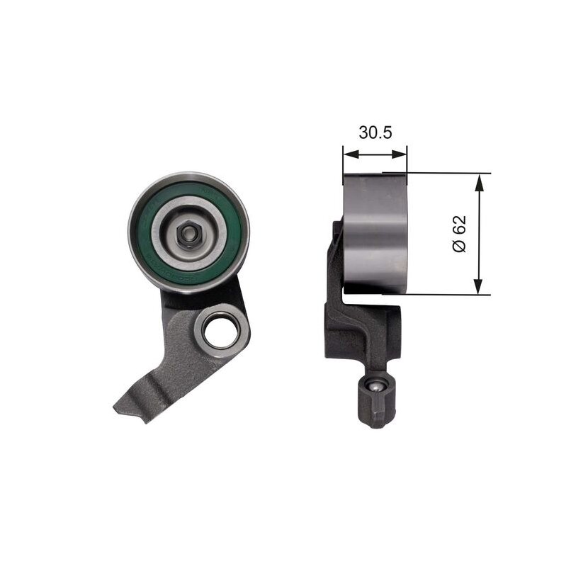 GATES Spannrolle, Zahnriemen T41280 für 13505-27010