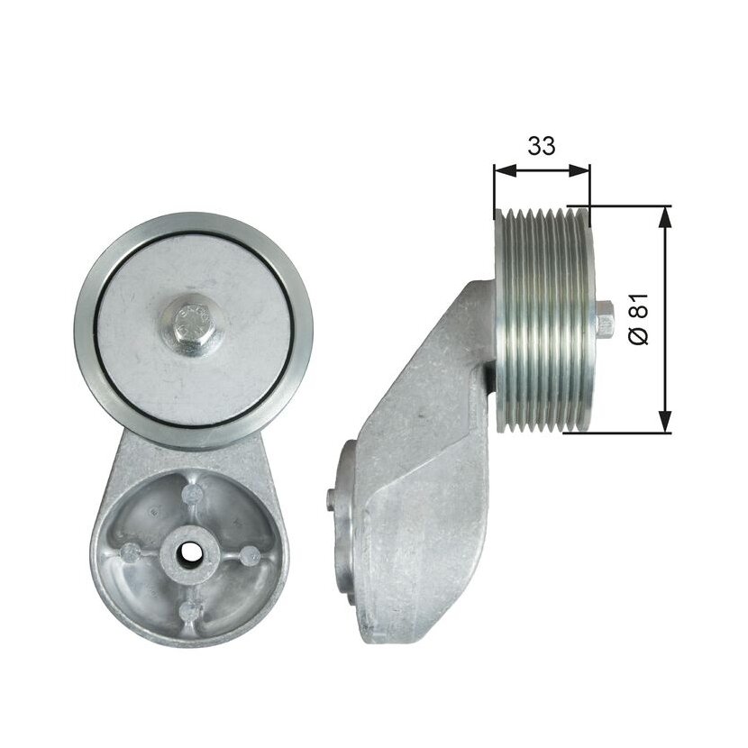 GATES Riemenspanner, Keilrippenriemen T38711 für 9062002670