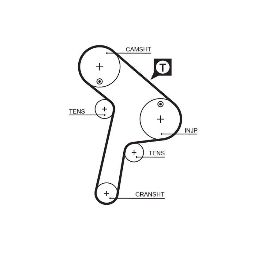 GATES Zahnriemen 5471XS für 0816.88