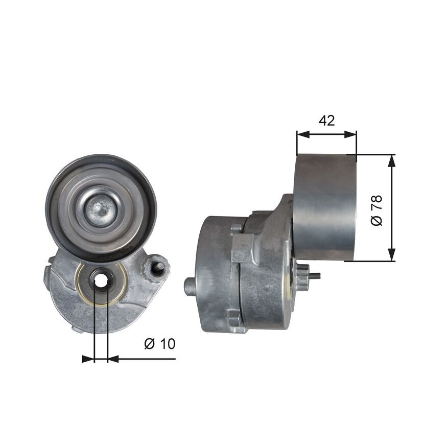 GATES Riemenspanner, Keilrippenriemen T38560 für 4572002270