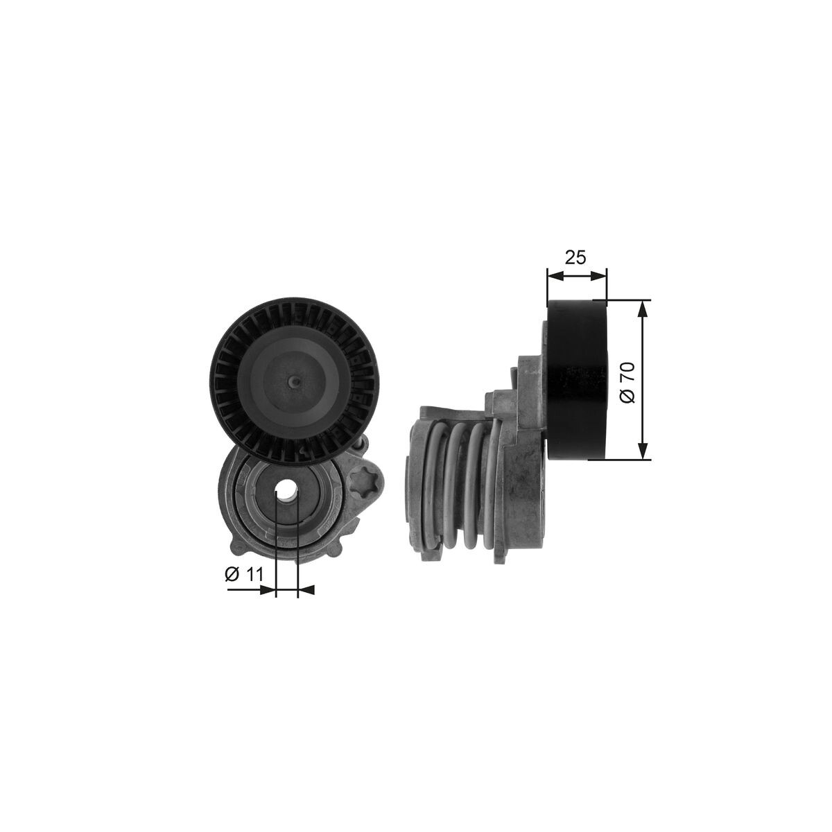 GATES Riemenspanner, Keilrippenriemen T38384 für 7512758