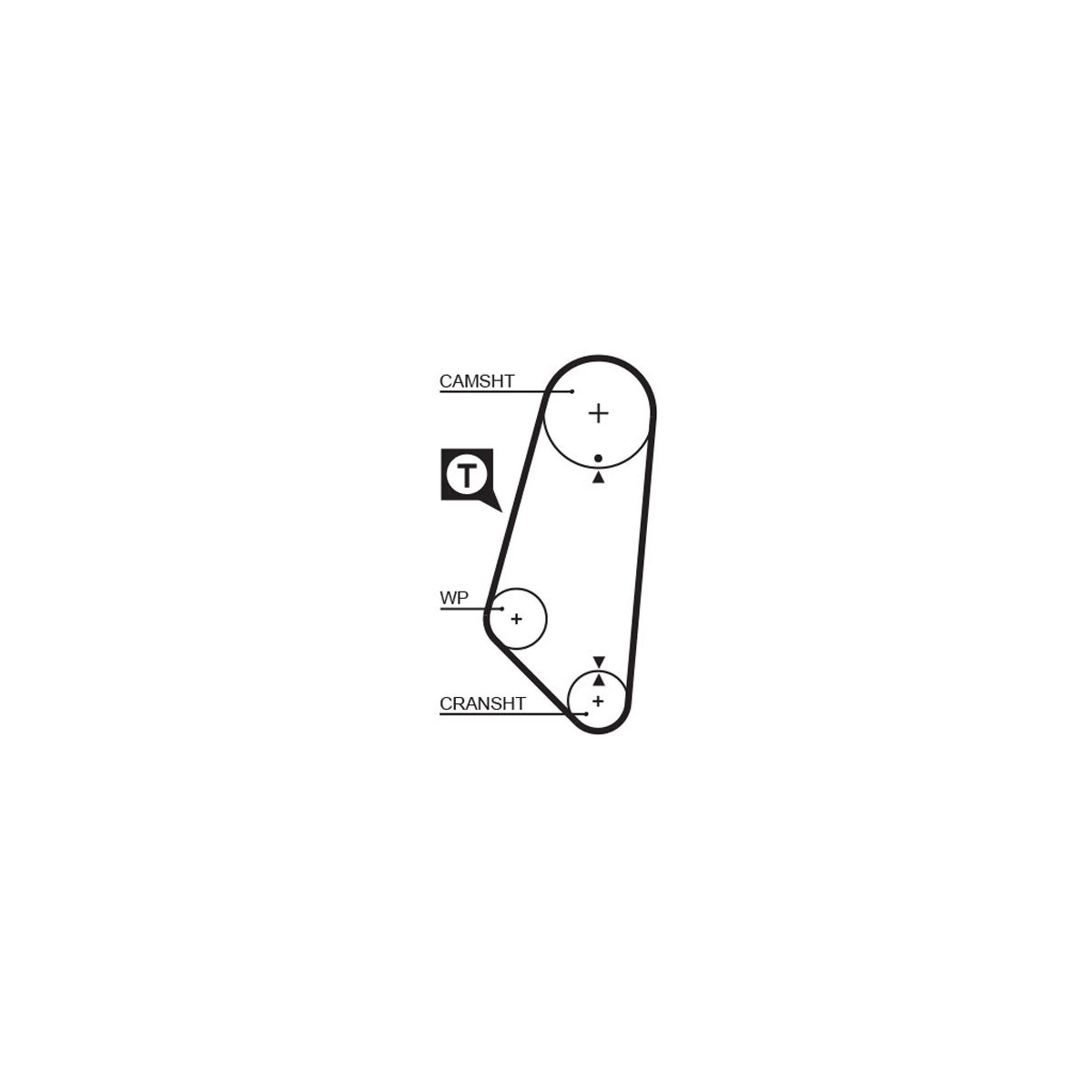 GATES Zahnriemen 5400 für 032109119