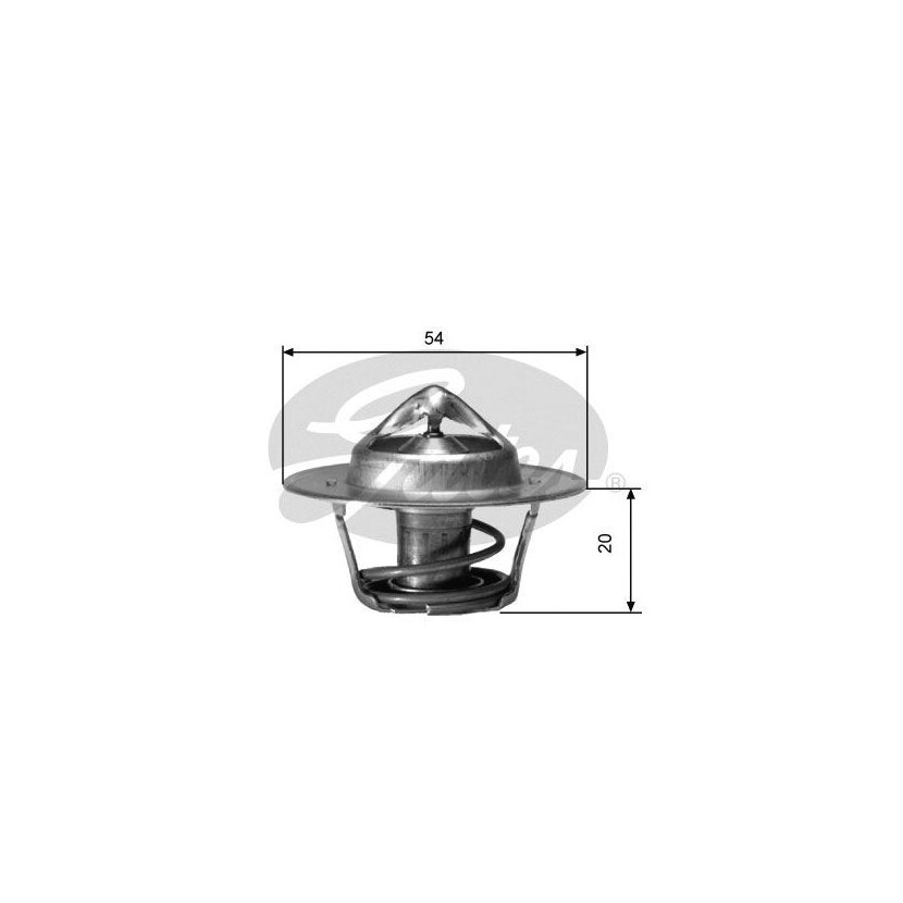 GATES Thermostat, Kühlmittel TH00182G4 für 13H4070