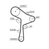 GATES Zahnriemensatz K015678XS für 04L 198 119 A