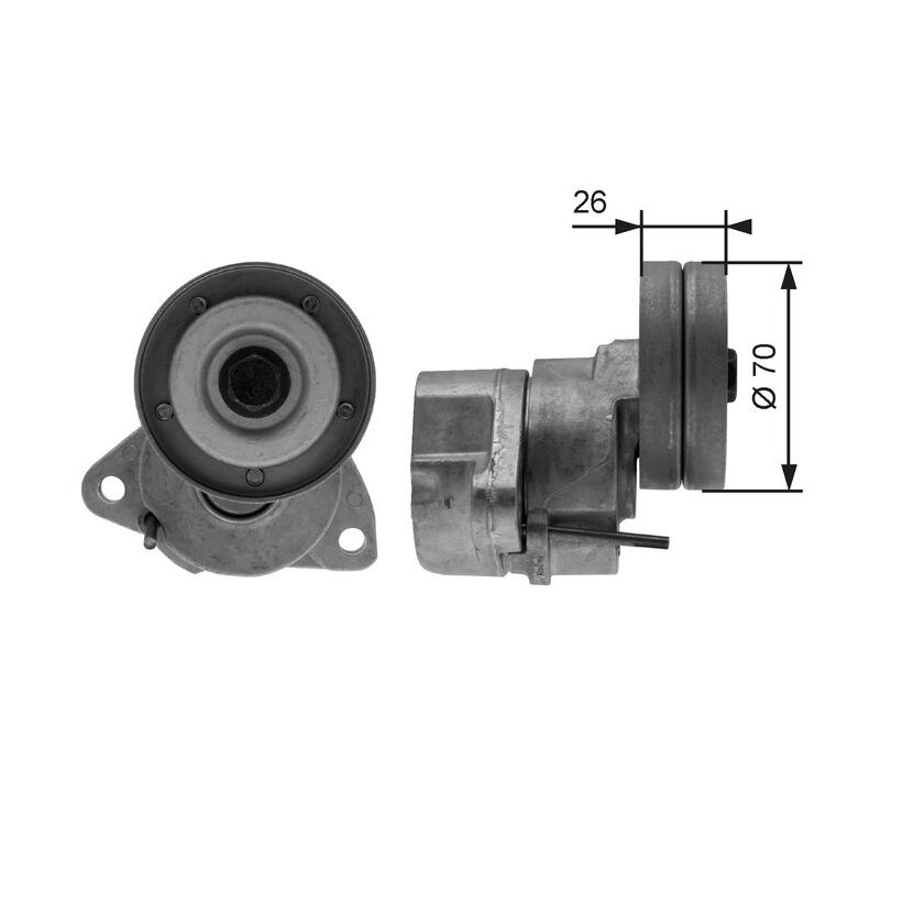 GATES Riemenspanner, Keilrippenriemen T38154 für 8905002290