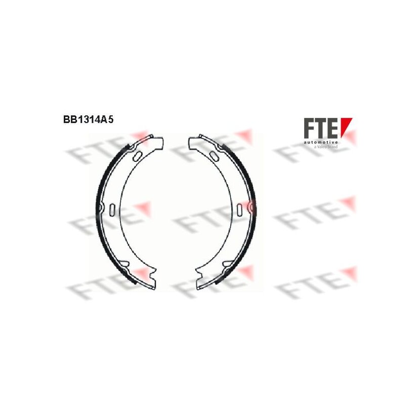 FTE Bremsbackensatz, Feststellbremse 9100078 für 2104200320