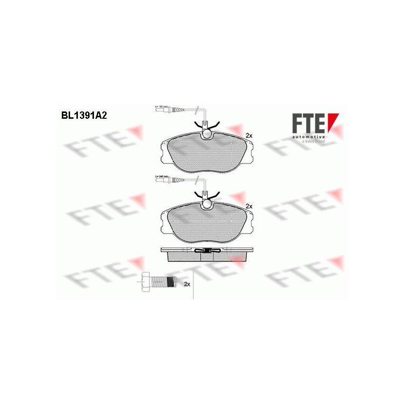 FTE Bremsbelagsatz, Scheibenbremse 9010165 für 425109